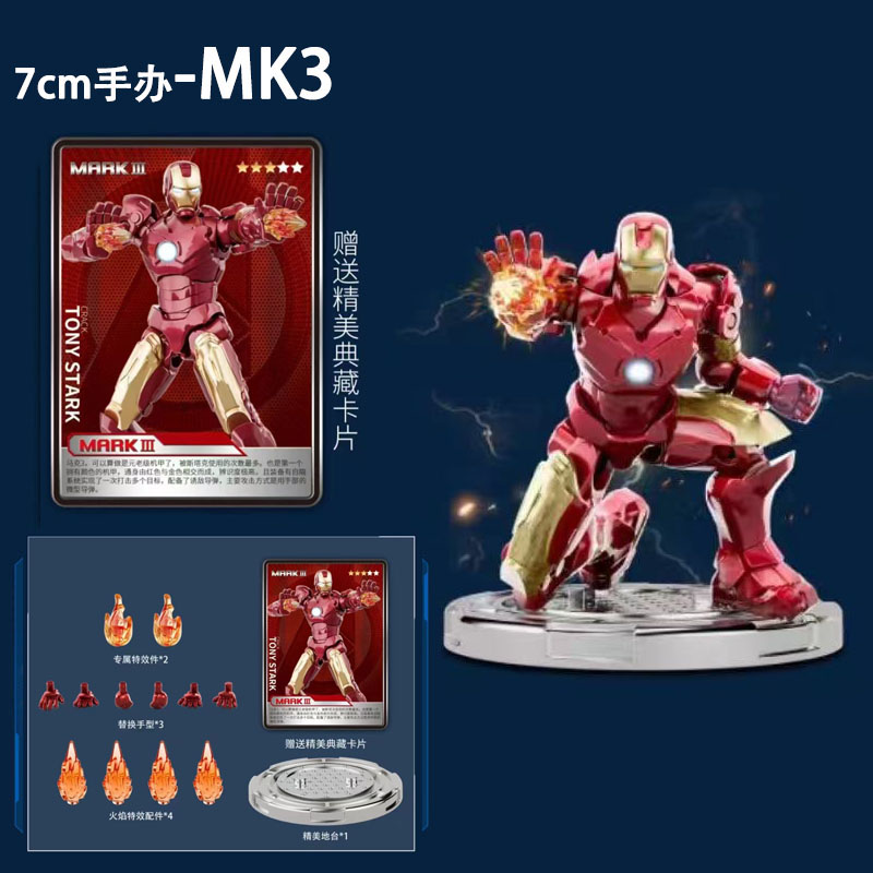Original Iron Man Blocks Bricks Building Piston MK8 MK9 MK10 MK11 MK12 MK13 MK14 Legends Tony Stark DIY Toys Model Action Figure. 
