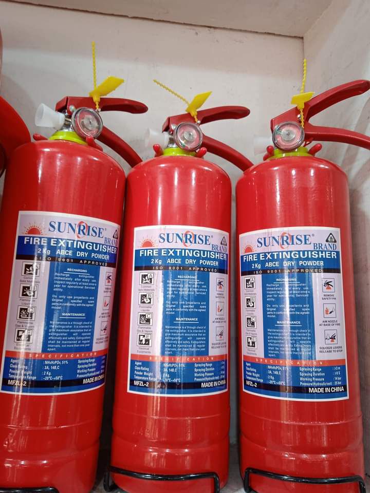 2 kg ABCE Powder Fire Extinguisher -Red Fire Extinguisher