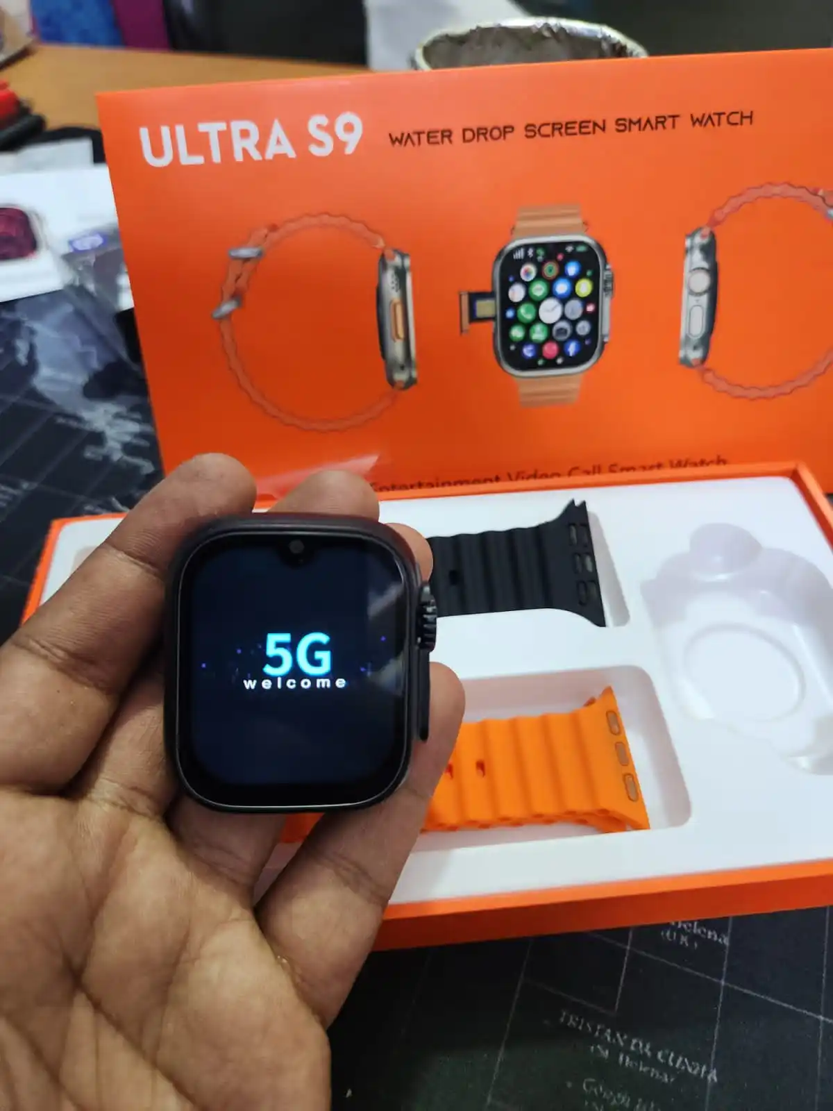 S9 Ultra 5G Smart Watch - 2.08" Waterdrop Display, 8GB RAM & 128GB ROM, Dual Camera, ^ Android 9, Google Play, Calling & Social Apps