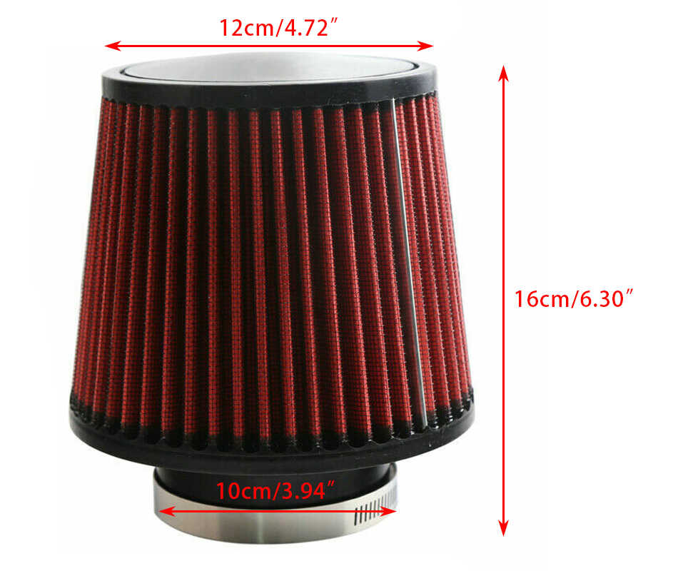 Universal High Performance Red Dry Washable Air Intake Filter. 