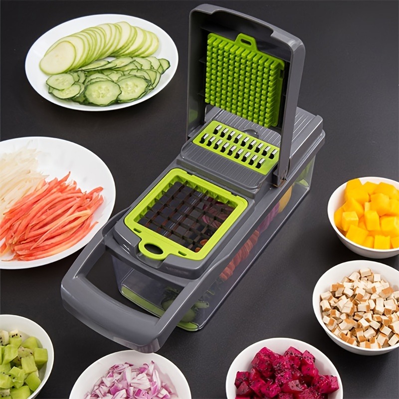 14 In 1 Multifunctional Vegetable Chopper, Cutter Vegetable Dicer Slicer Cutter Mandoline Onion Chopper For Onion Potato Tomato. 