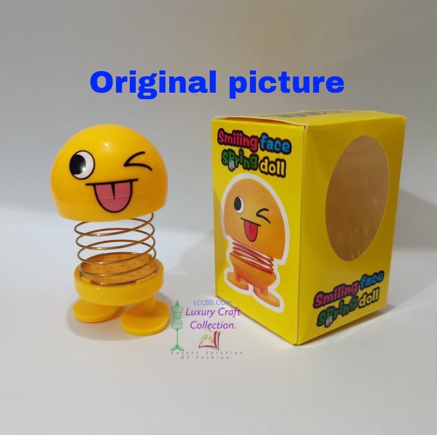 2  pieces large size Emoji spring toy. 