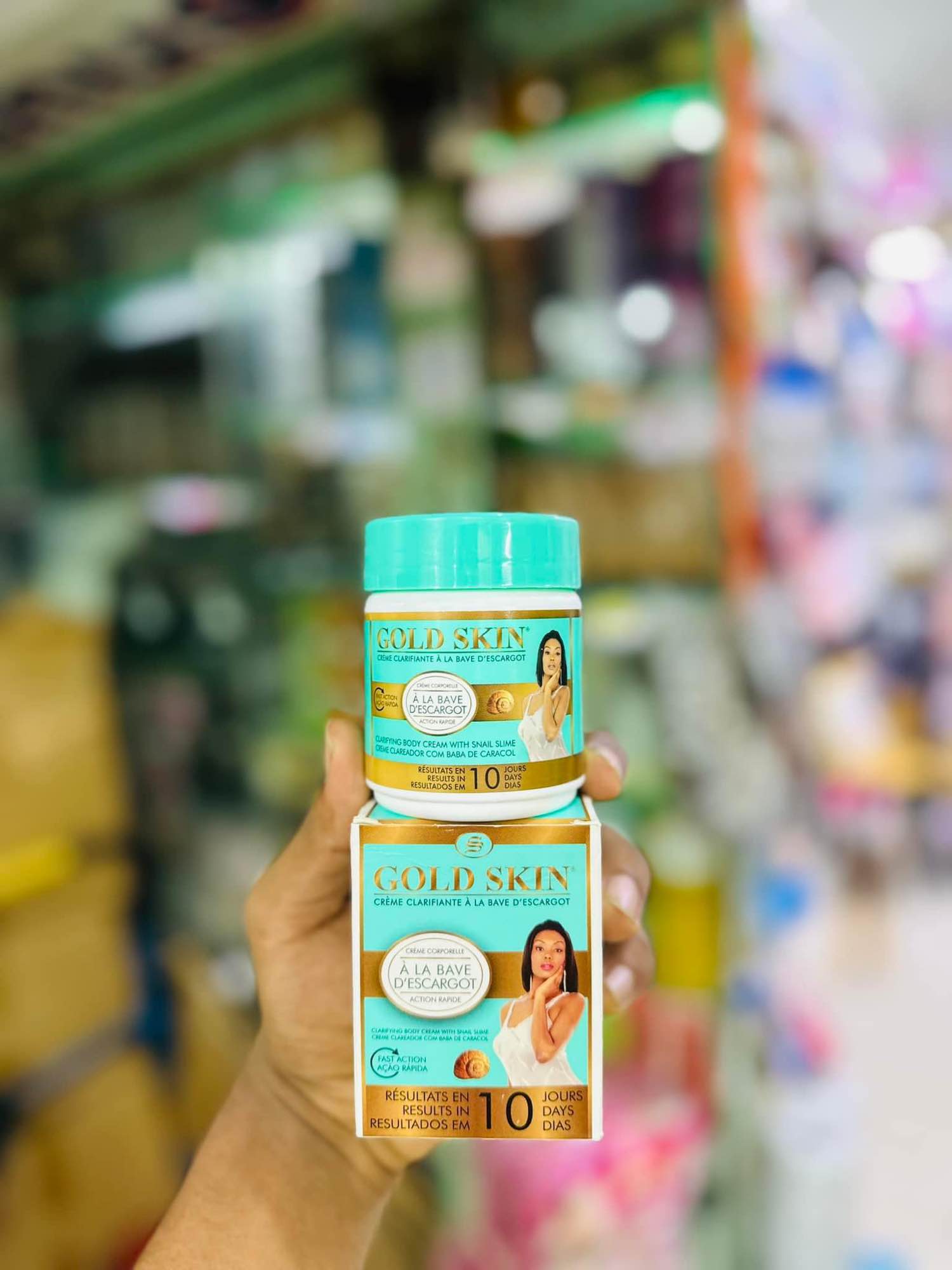Gold Skin Clarifying Body Cream with Snail Slime