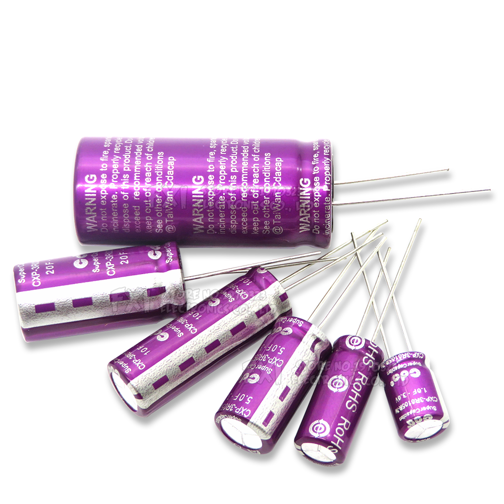 1PCS 3.0V Super capacitor 1.0F 2.0F 3.3F 5.0F 7.0F 10F 15F 20F 25F 30F 50F 60F 100F 120F Farad capacitor. 