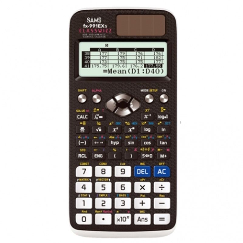 1 Year Warranty  SAMS FX-991EXs Scientific Calculator With 552 Functions/Non-programmable Scientific Calculator/ Solar & Battery – Black Color. 