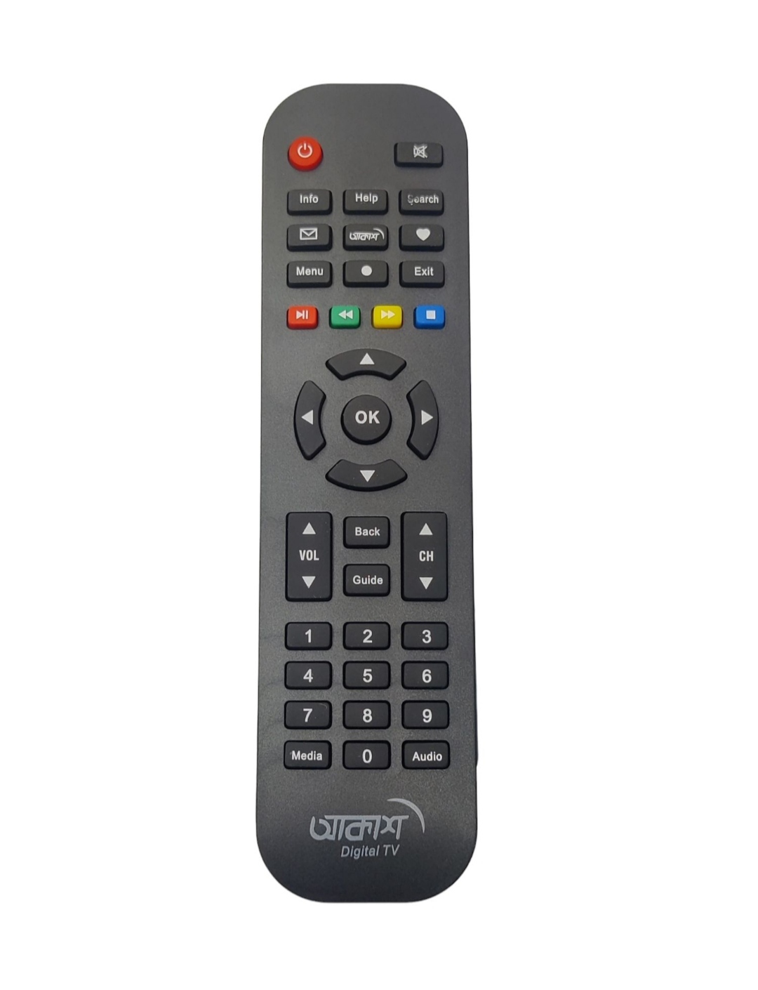 Only remote control - Akash digital TV remote - akash dth remote control |  Daraz.com.bd