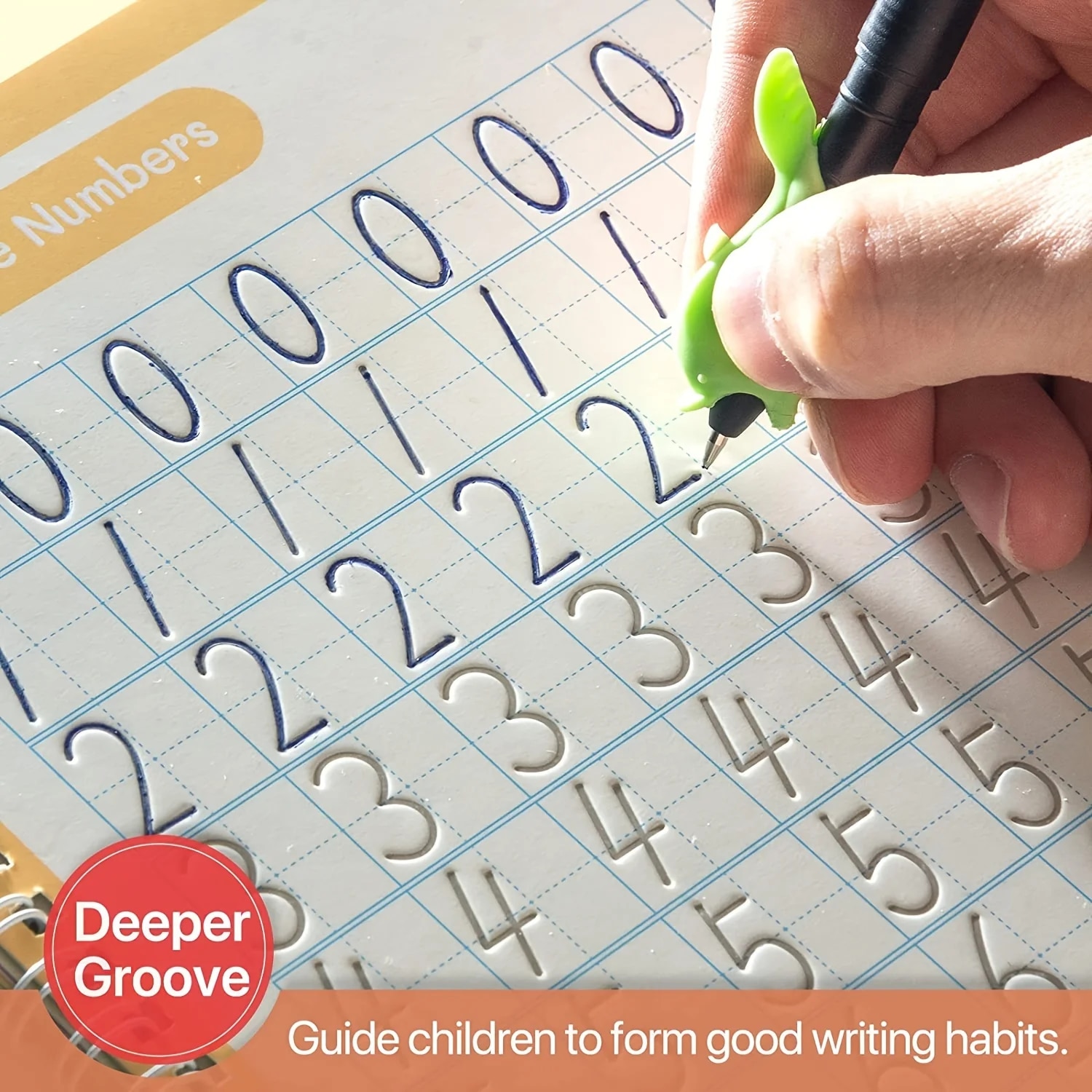 Reusable English Writing Practice Book for Kids Wipe Clean Magic Copybook with Stickers Parental Guidance Interactive Learning. 