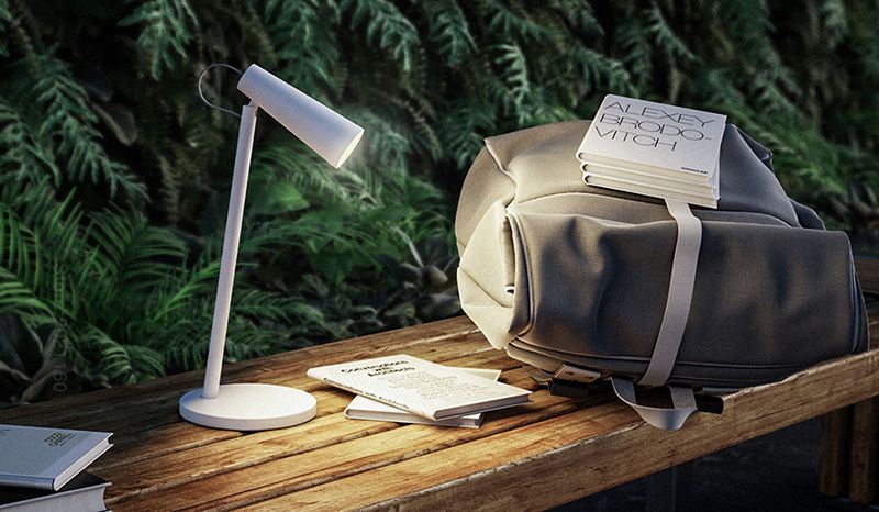 Xiaomi Mijia Rechargeable Desk Lamp Built-in 2000mAh lithium battery, standby time up to 40 hours. 