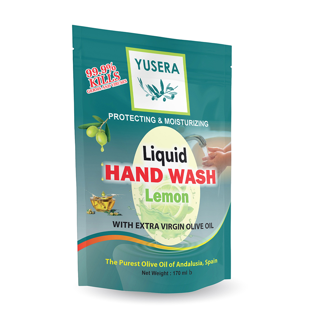 YUSERA Liquid Hand Wash Lemon (Refill) 170 ML
