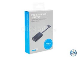 GOPRO 3.5MM MIC ADAPTER FOR HERO 11/10/9/8/7/6/5 BLACK - OFFICIAL GOPRO ACCESSORY. 