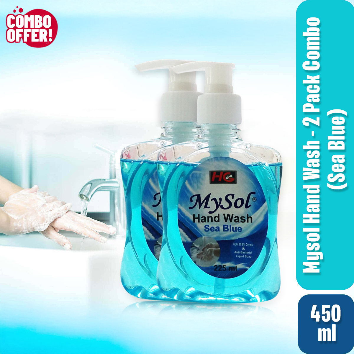 Mysol Hand Wash - 2 Pack Combo 450ml