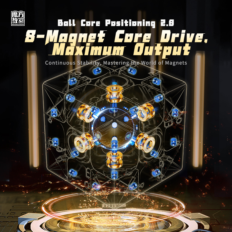 [CubeFun] MoYu RS3M V5 3x3x3 Magnetic Magic Cube Ball Core Professional Cubo Magic Speed 3x3 Cube RS3M Moyu Cubing Puzzle Toys. 