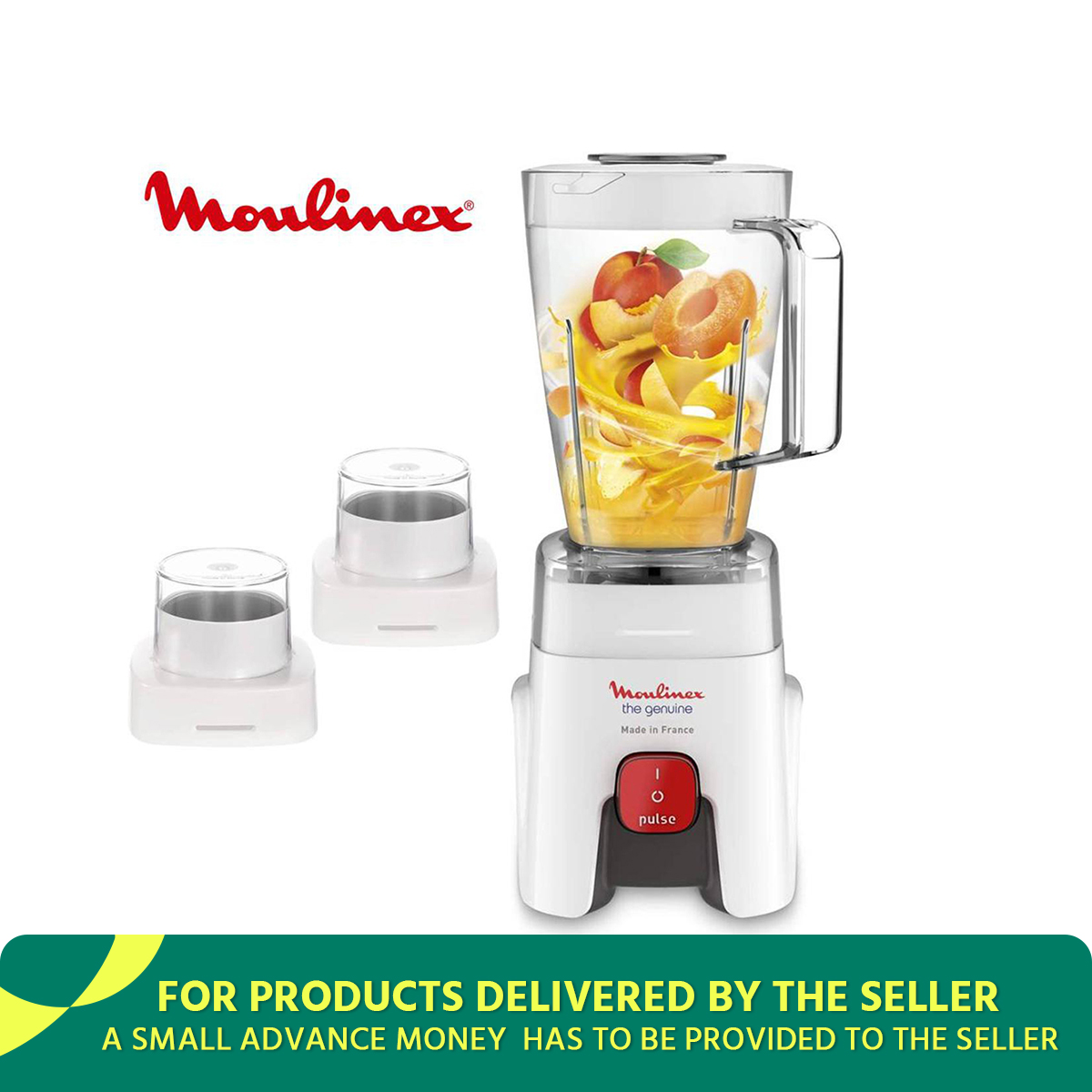 Moulinex LM242B27 3-in-1 Blender With Grinder Grater | Made In France