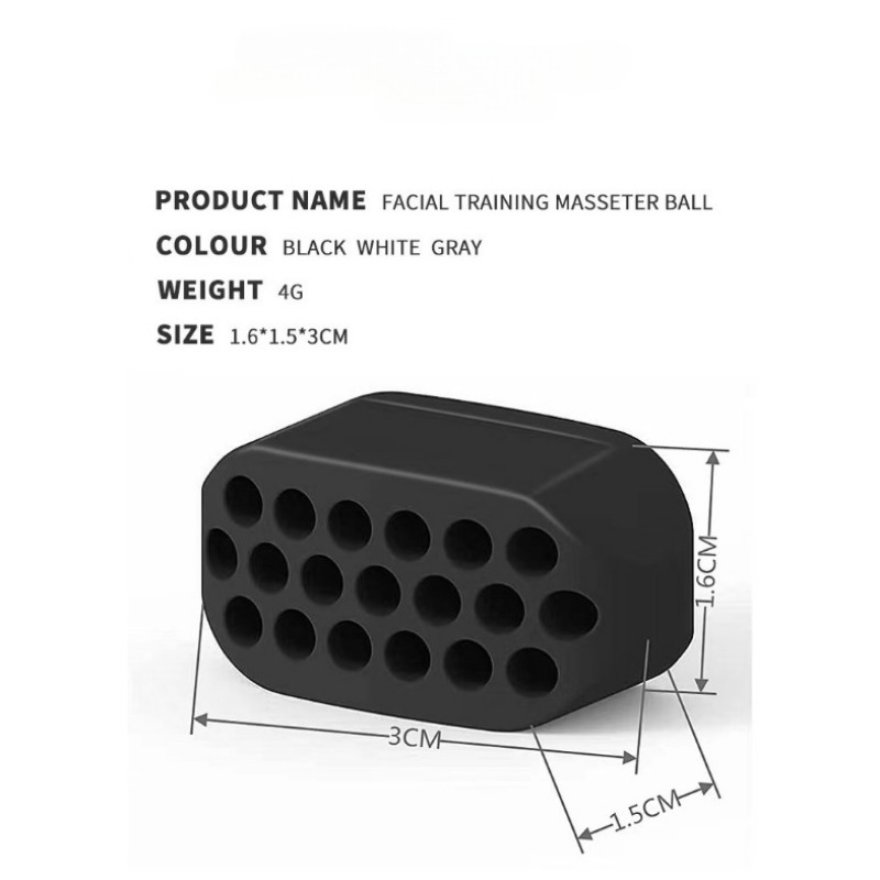Silicone Jaw Exerciser Tablet Jaw Exerciser Gum Jawline Shaper Jaw Trainer Face Slimming Tool for Unisex. 