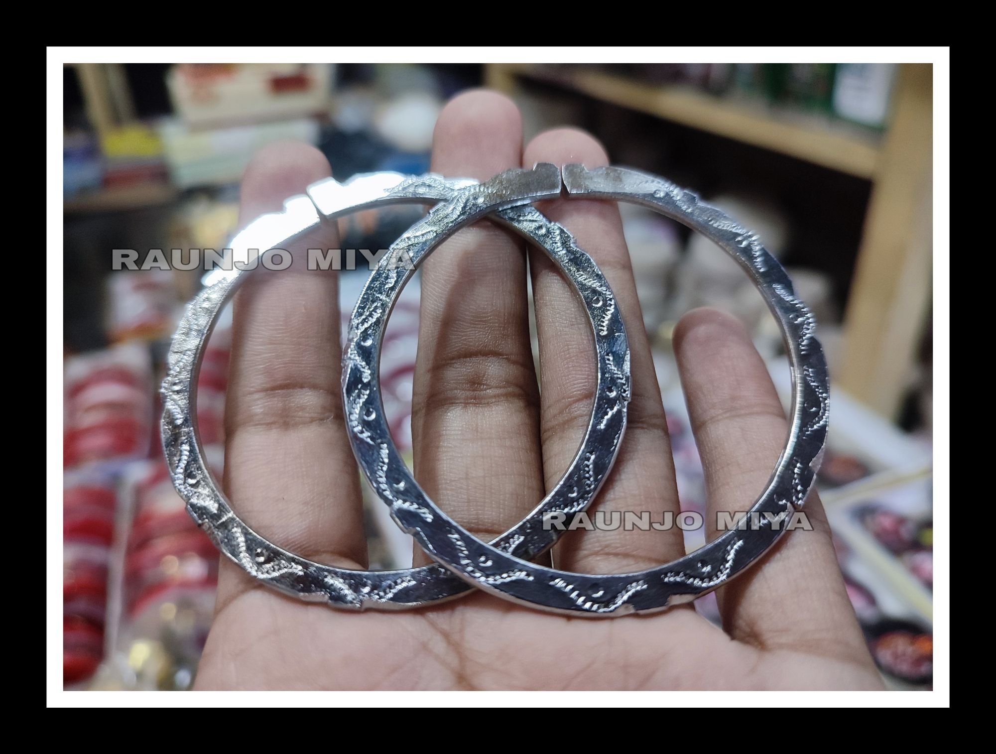 Sterling silver bracelet boy and girl bracelet silver / good quality kangon 2pcs