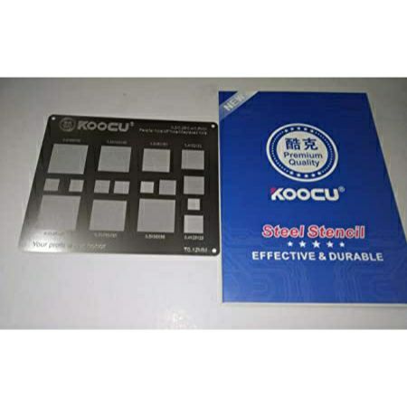 Kocu multiple objective BGA Rebeling Stencil 0.3/0.35/0.4/Parallel/45 degree hole 0.5mm direct heat template Solder Rework Net. 