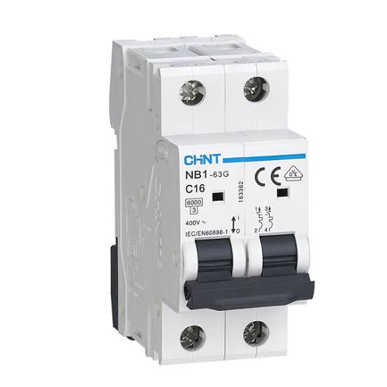 CHINT orginal premium quality MCB DP 2P miniature circuit breaker 16A to 63A same price. 