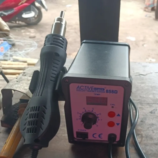 858D SMD Brushless Heat Gun Hot Air Rework Soldering Station 700W 220V Multifunction SMD/SMT Rework station with LED Temperature Display replace BK-858A 878D 878D+. 
