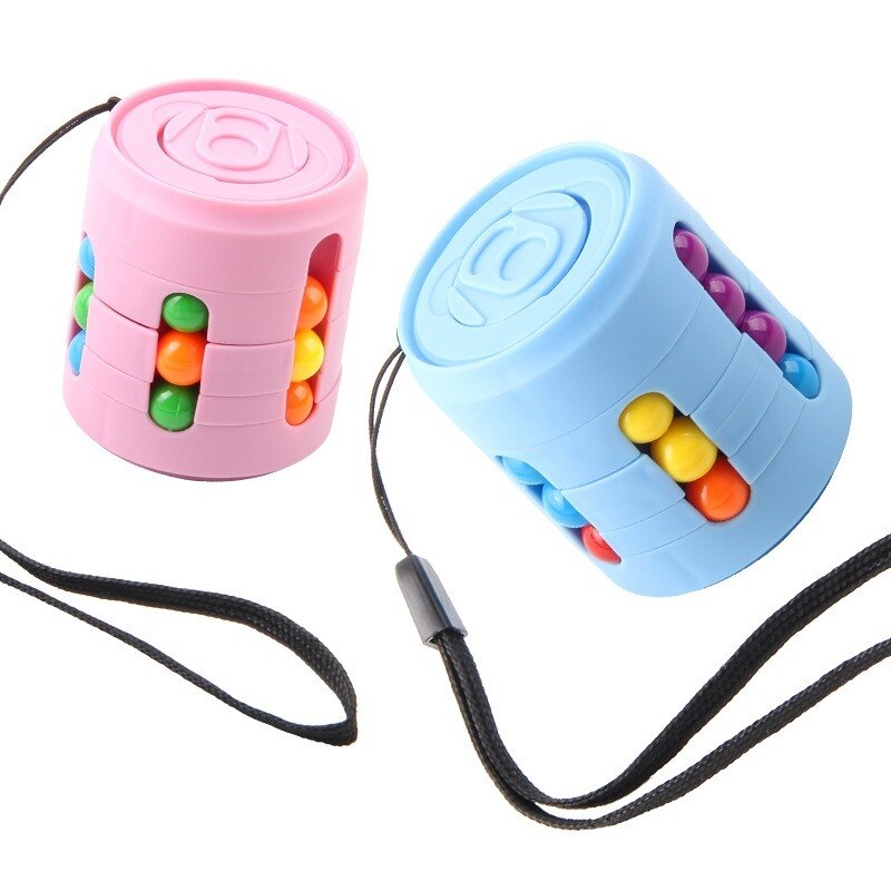 Multiple Functions Fidget Spinner Magic Colorful Beans Finger Spinning Relieves Stress Decompression Tool For Children And Adult. 