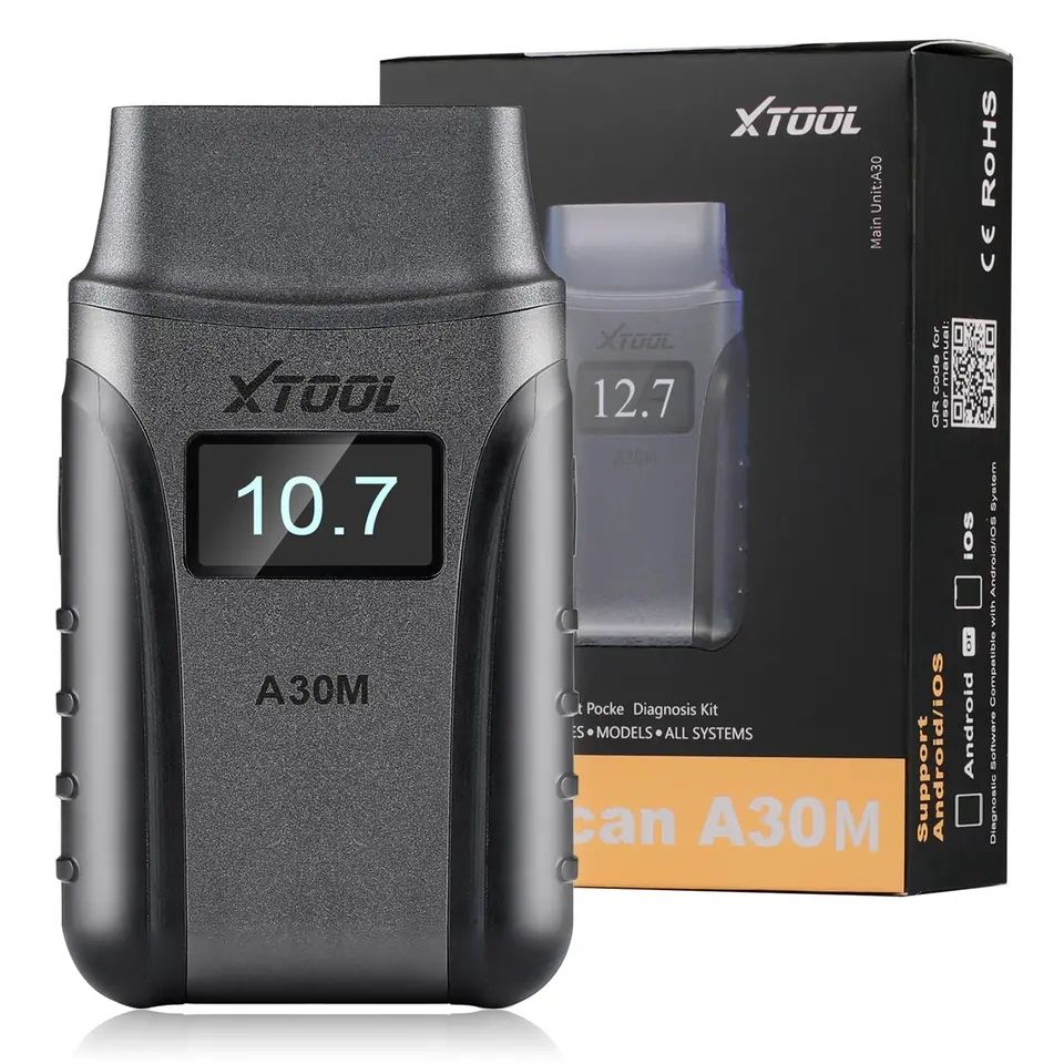 XTOOL Anyscan A30M Wireless BT OBD2 Scanner for iOS/Android Bi-Directional Scan Tool with OE-Level System