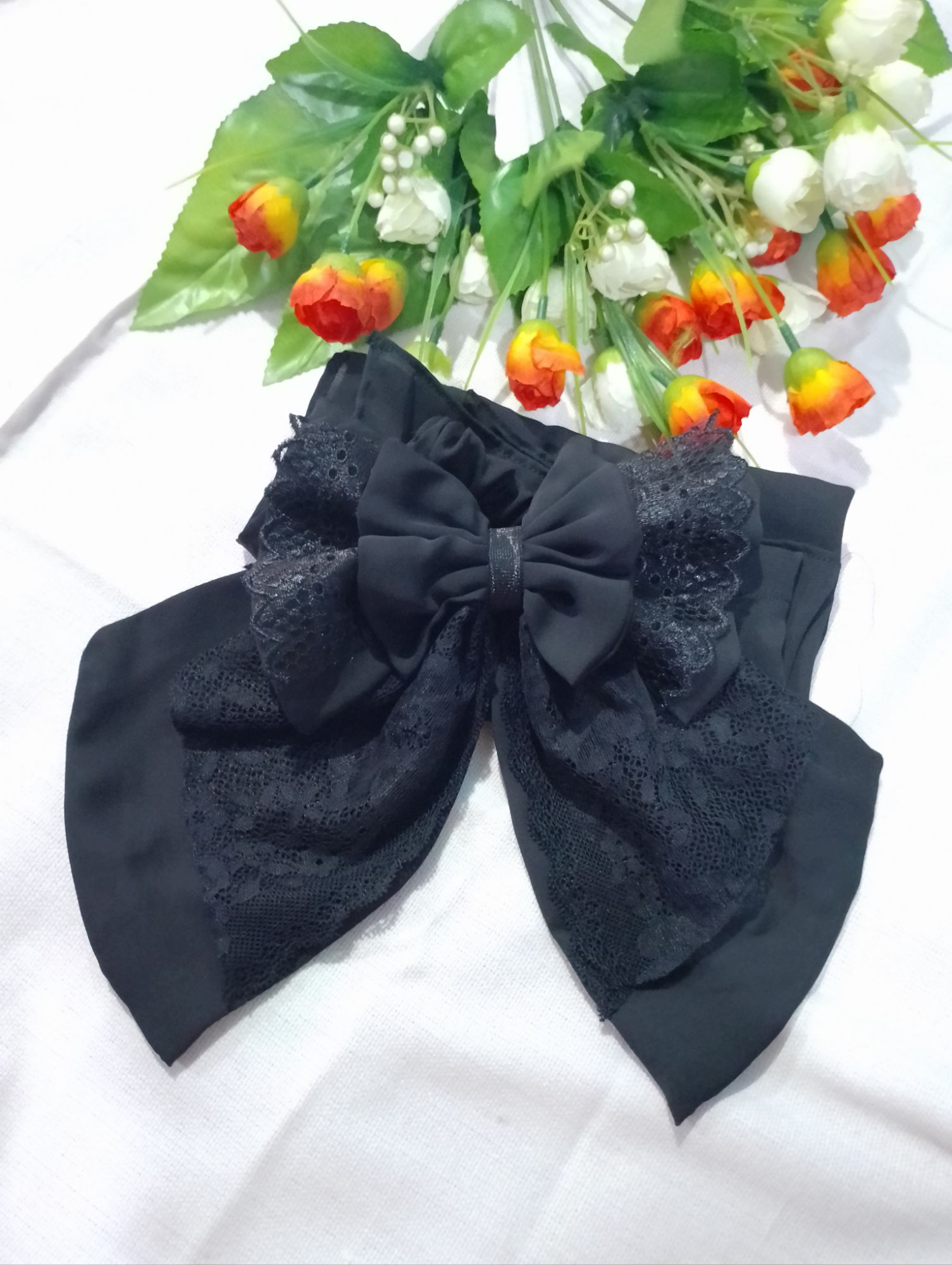 Butterfly Niqab with Rubber System, New Stylish and Comfortable Design for Modest Fashion. 
