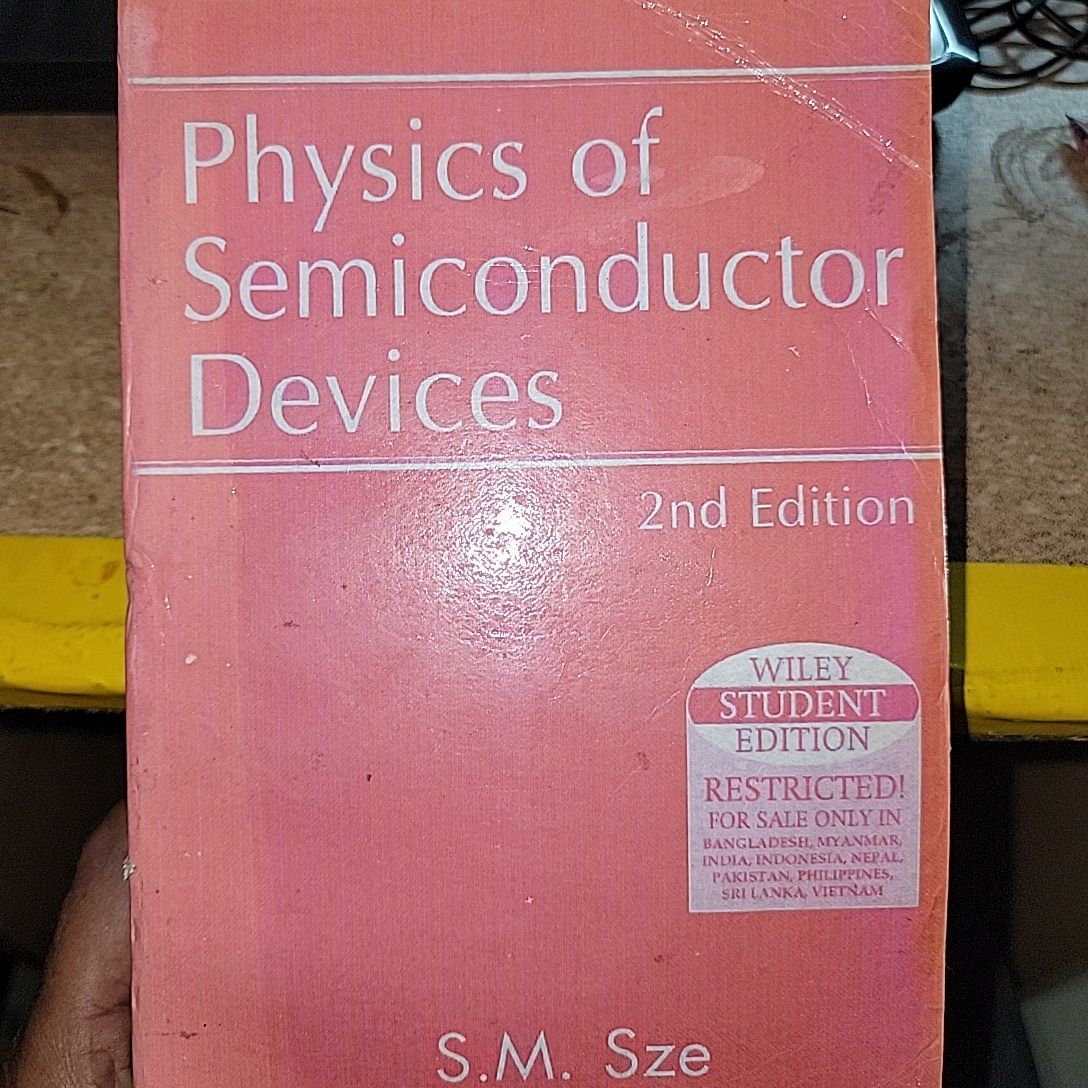 Physics of Semiconductor Devices By S.M. Sze