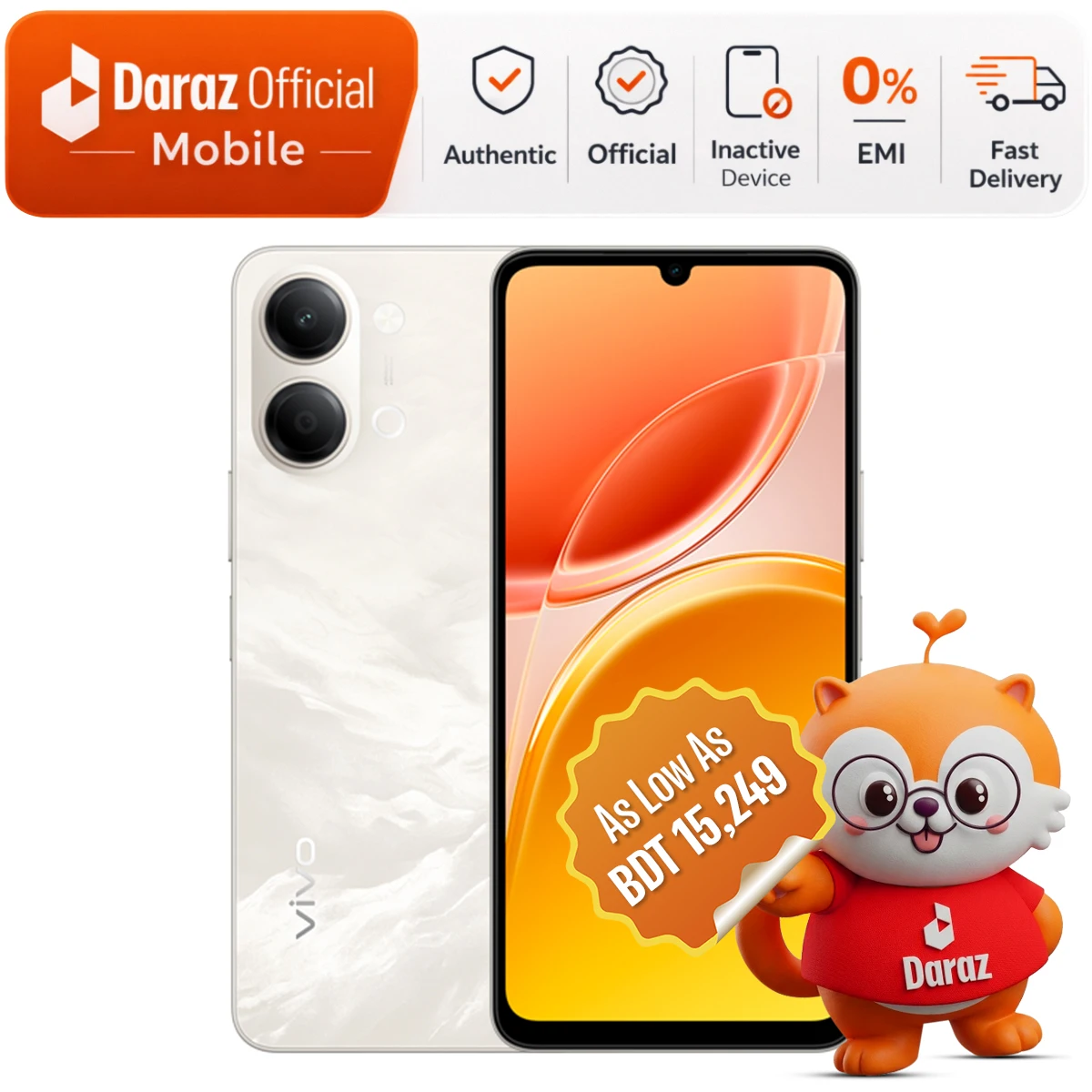 Vivo Y05 4GB/64GB | 6.74” 120Hz | 6500mAh Battery | Official