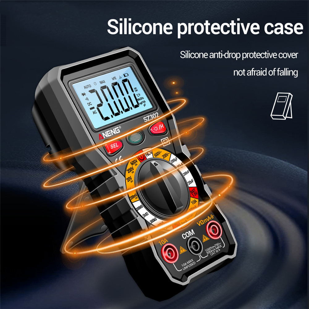 SZ301 SZ302 Digital Multimeter Professional Multimetro Auto Voltmeter AC DC 220V Resistance Voltage Capacitor Diode NCV Tester. 