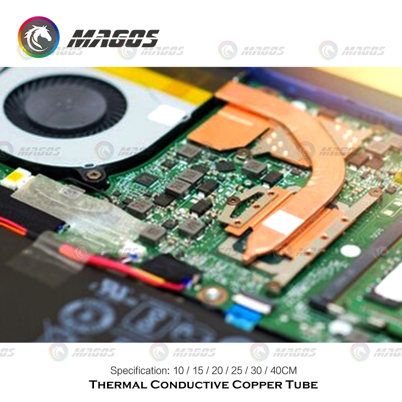 Laptop Heatpipe Pure Copper Tube Tubing For Computer Notebook GPU Cooling CPU Air Cooler Heat Pipe Flat or Round 150mm-400mm. 
