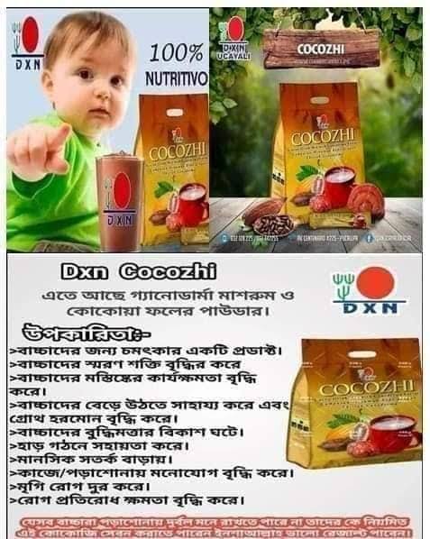 Dxn Cocozhi | Cocoa Drink mix with genoderma extract 500gm (20packx25gm). 