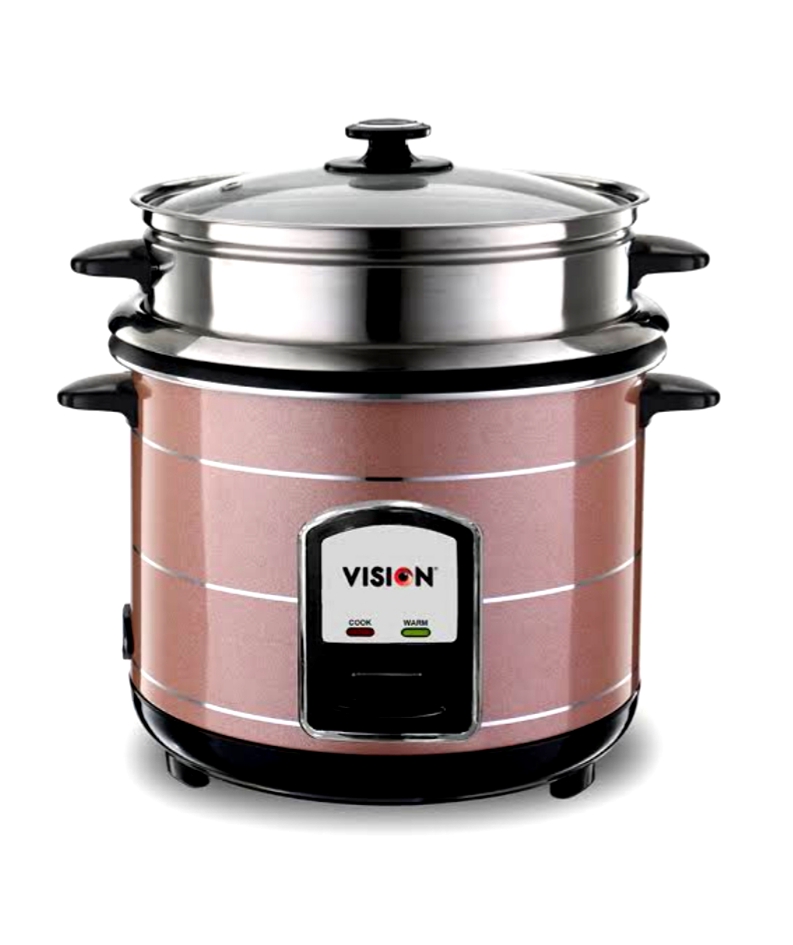 VISION/VIGO 3.L RICE COOKER with 2 Pot (1 S.S & 1 Aluminium). 
