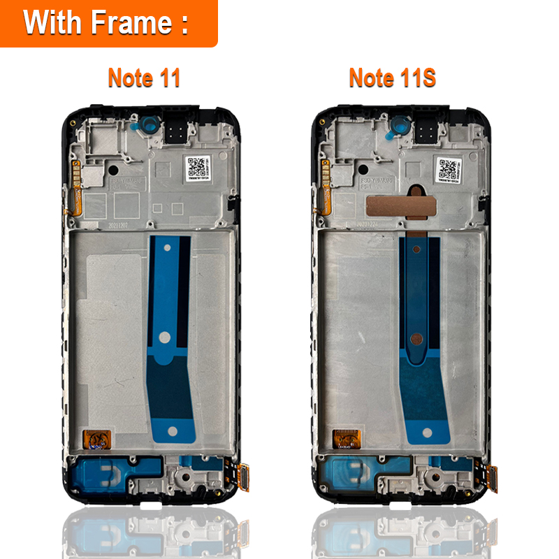 Super AMOLED LCD For Xiaomi Redmi Note 11 LCD 2201117TG LCD Display Touch Screen Digitizer Assembly For Redmi Note 11S LCD. 
