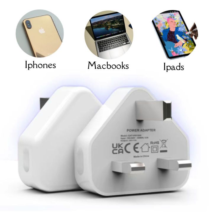 iPhone XS Max 5w Charger With  Lightning USB Cable Fast Charging. 