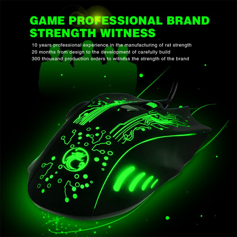 Game Mice X9 for Laptop Computer Mouse USB Gamer Mice 5000 DPI PC Mause IMice 6 Button Ergonomic Magic Gaming Mouse Wired. 