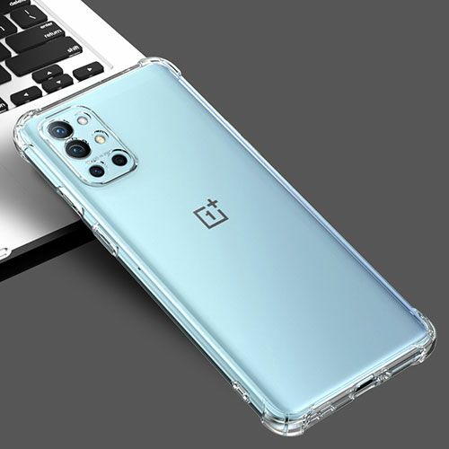 For OnePlus 9R Silicone Airbag Cover Shockproof Transparent Protective Clear Back Cover Tpu Case - Camera (Back Case Cover For Smartphone)