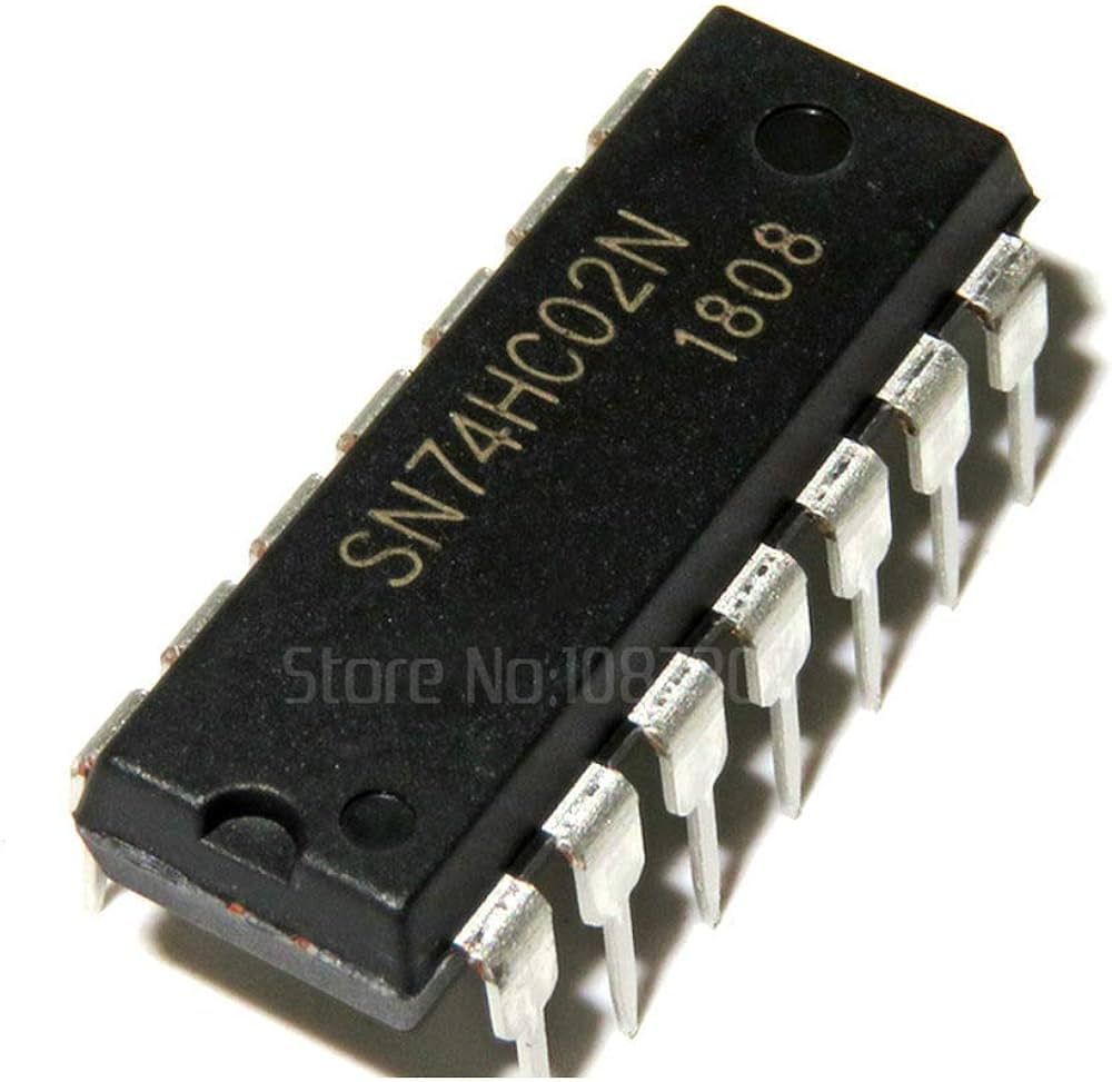 7402 SN74HC02N 74HC02 74LS02 NOR Gate Dual In Package DIP 14 Pin IC Electrical Circuitry & Parts