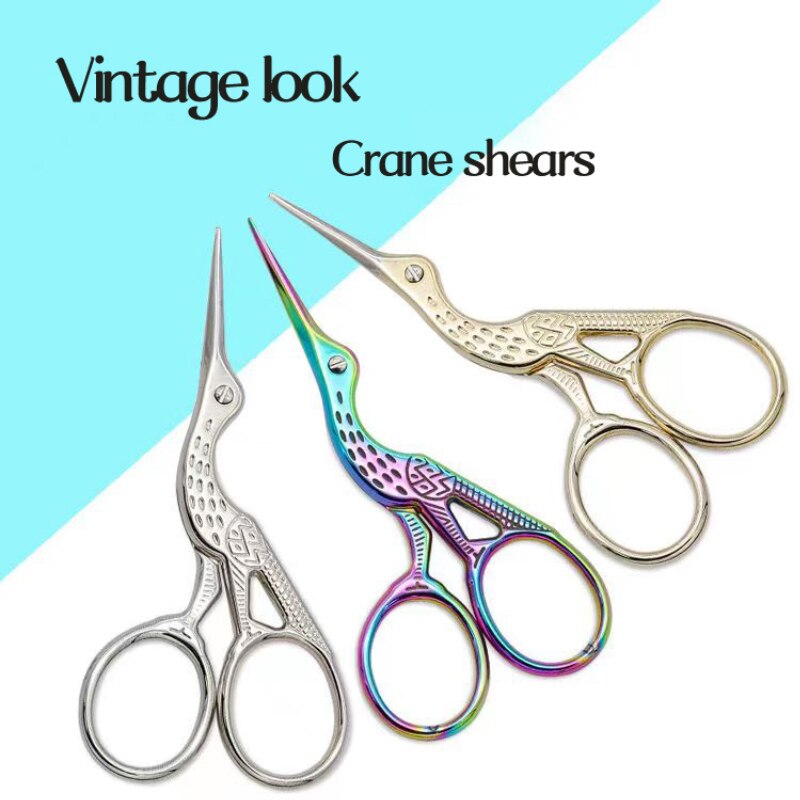 New Crane Cut Tea Bag Scissors Tea Bag Scissors Fishing Scissors Hand Cross Stitch Thread Scissors Household Small Scissors. 