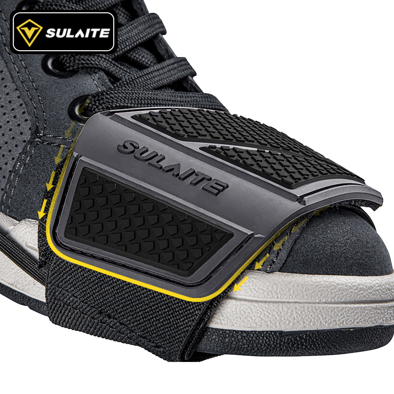 SULAITE Motorcycle Shift Pad Gear Shoe Cover Durable Lightweight Boot Protector Adjustable for Riding Moto Accessaries. 