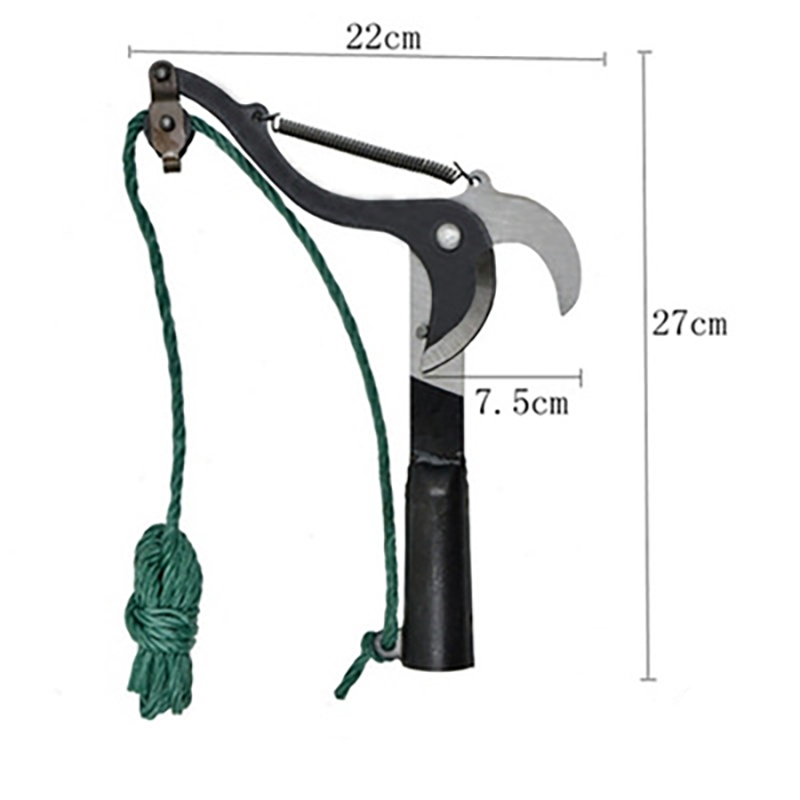 1PC High-Altitude Extension Lopper Branch Scissors Extendable Fruit Tree Pruning Saw Cutter Garden Trimmer Tool With Rope. 
