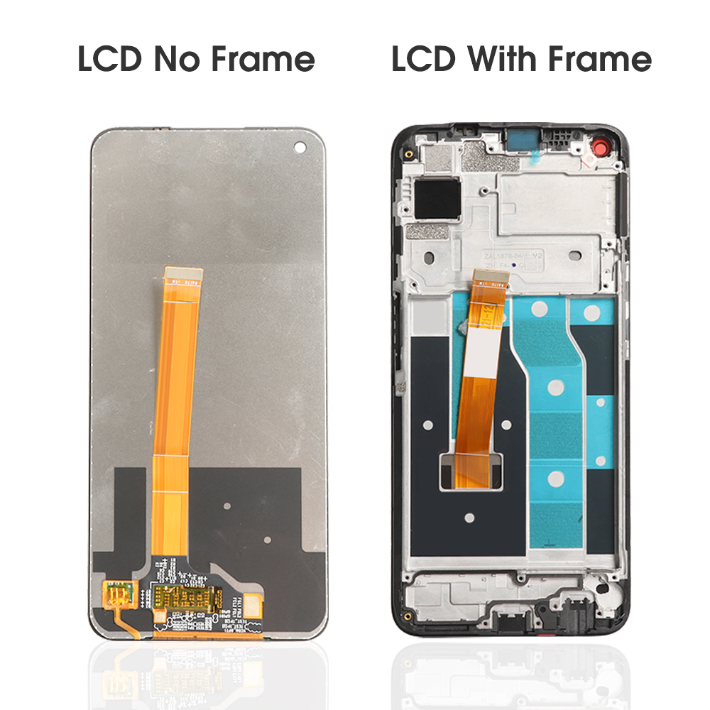 6.5"Original For OPPO Realme 6 LCD Display Touch Screen Digitizer With Frame Replacement Parts For OPPO Realme 6 Display RMX2001. 