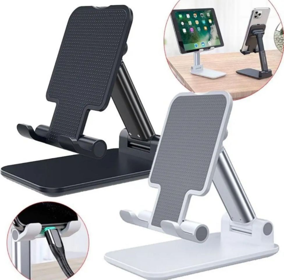 T1 Universal  Engonomic Collapsible Adjustable Phone Stand- Mobile Stand. 