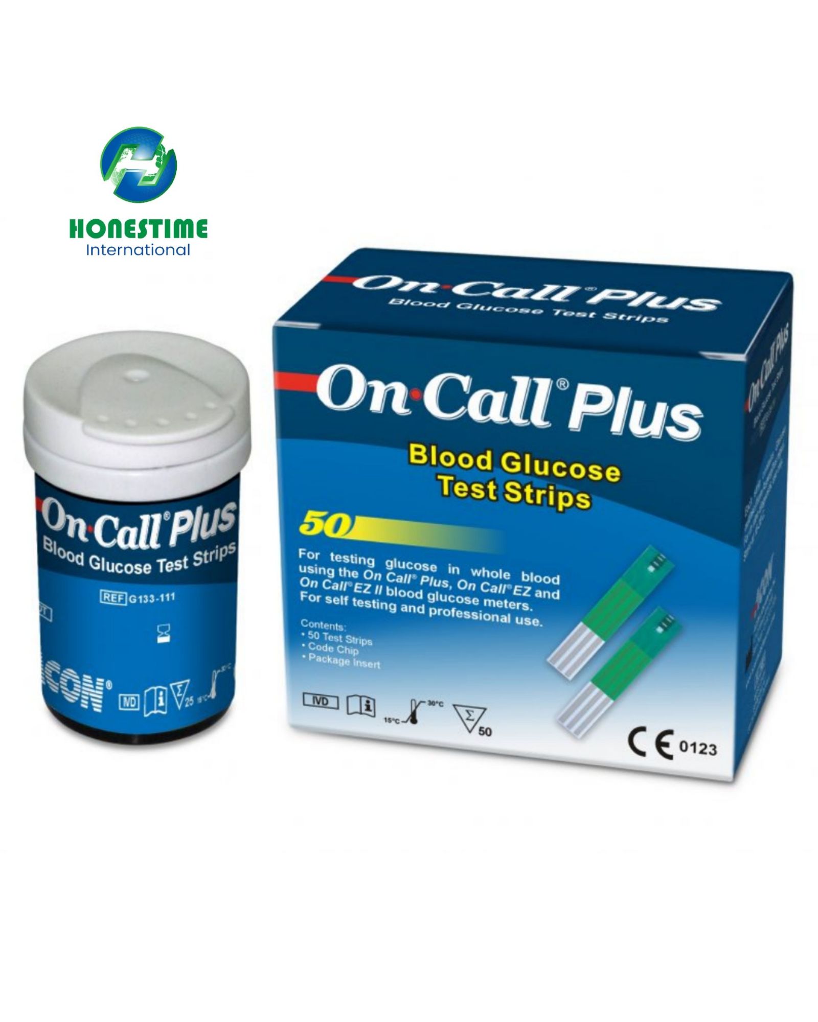 On Call Plus 50 Pcs Strip 1 year - 2 years Validity For OnCall Plus /OnCall/ On Call EZ|| by HONESTIME