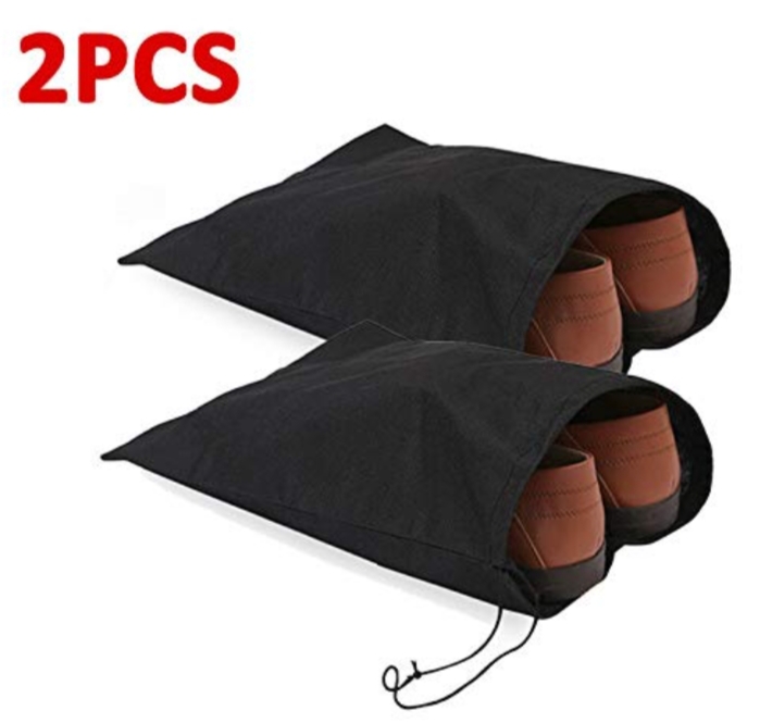 2pcs Shoes Bag Clothes Travel Pouch Portable Drawstring Storage Bag Shoe cover