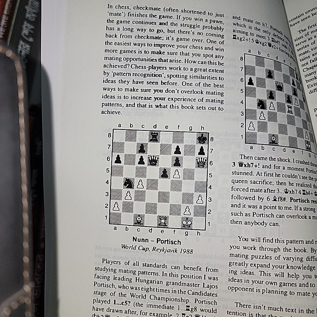 1001 Deadly Checkmates; Solve The Puzzles And Measure Your Skill By John Nunn (Chess Book). 