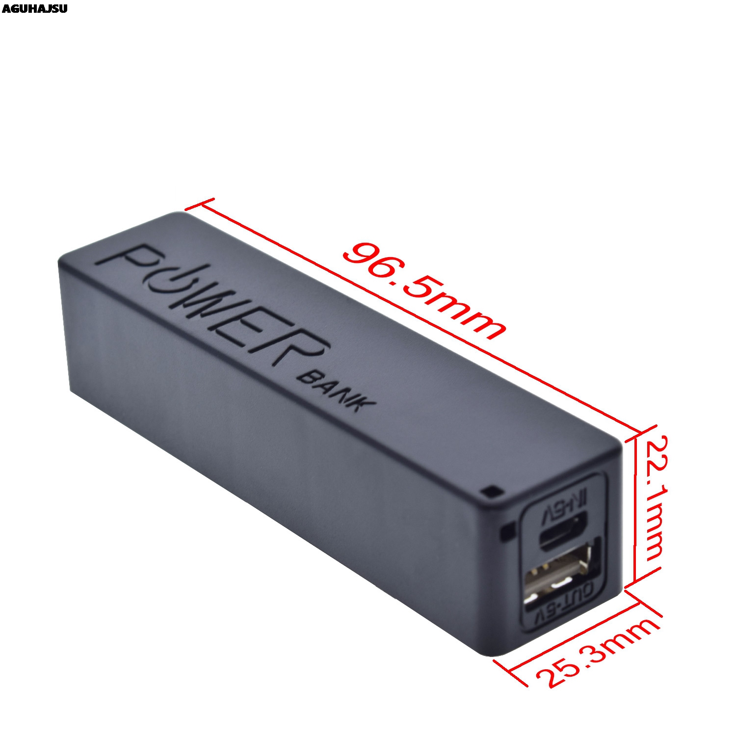 USB Power Bank Case Kit 18650 Battery Charger DIY Box Shell Kit  Black For Arduino molewei. 