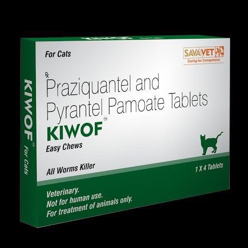 1 Kiwof Deworming Tablet for Cat. 