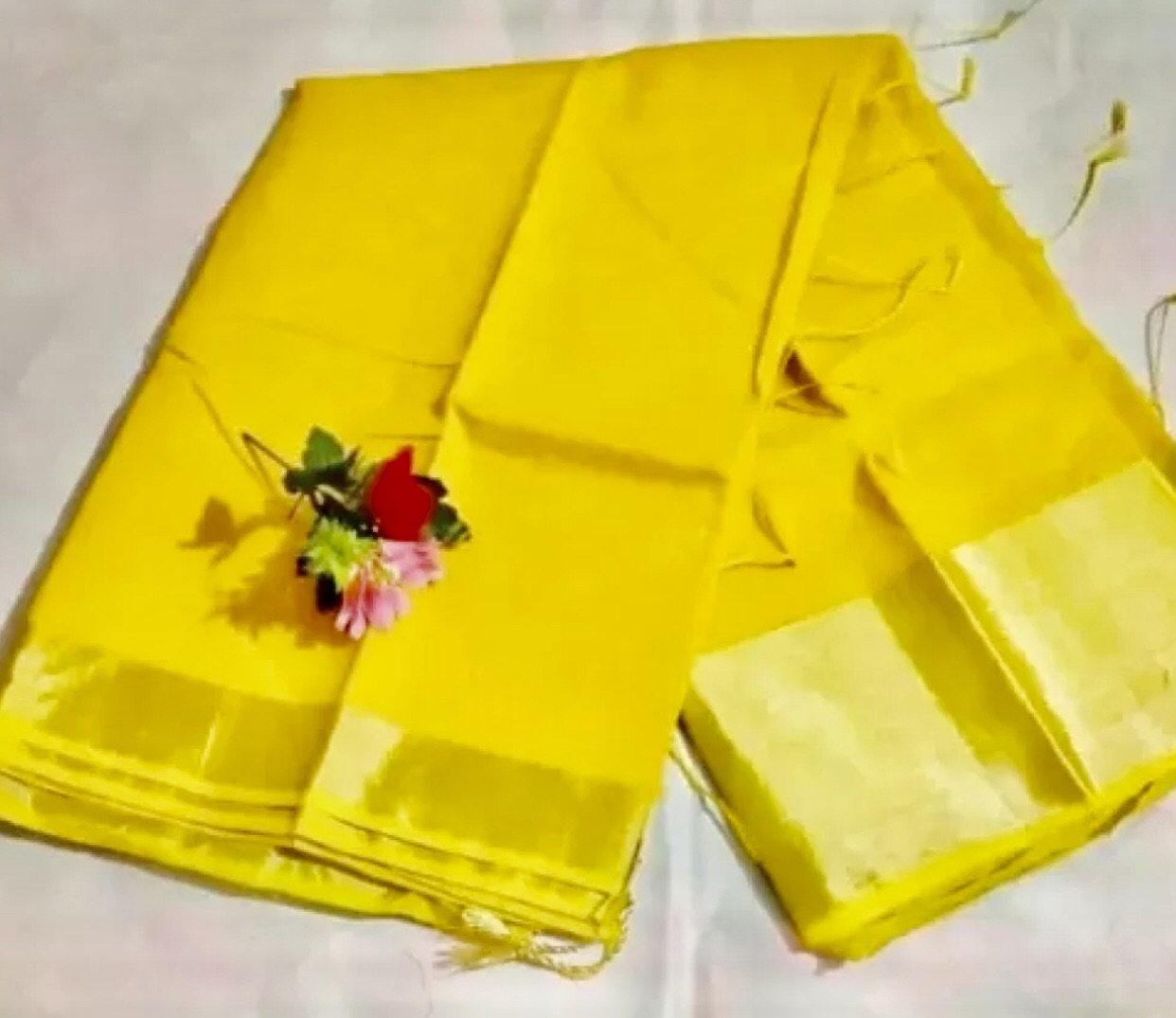 Half silk tangail saree for traditional Bengali women