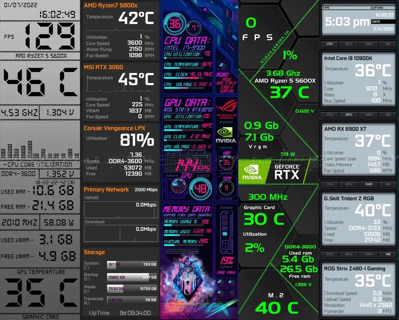 New 8.8 Inch Long Strip LCD Screen 1920*480 HD-MI Driver Board Secondary Monitor AIDA64 Sub Display CPU GPU SSD Information. 