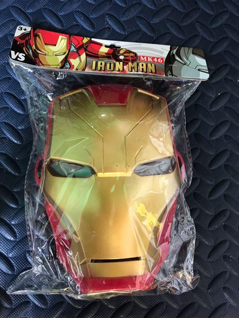 Superhero iron man mask for kids mask with eyes LED light. 