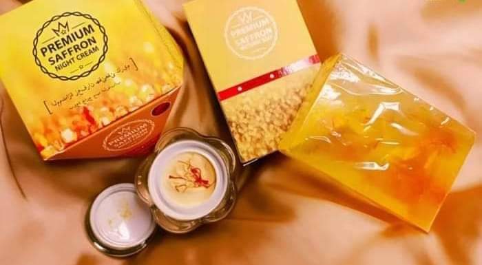 Premium saffron night cream & soap special